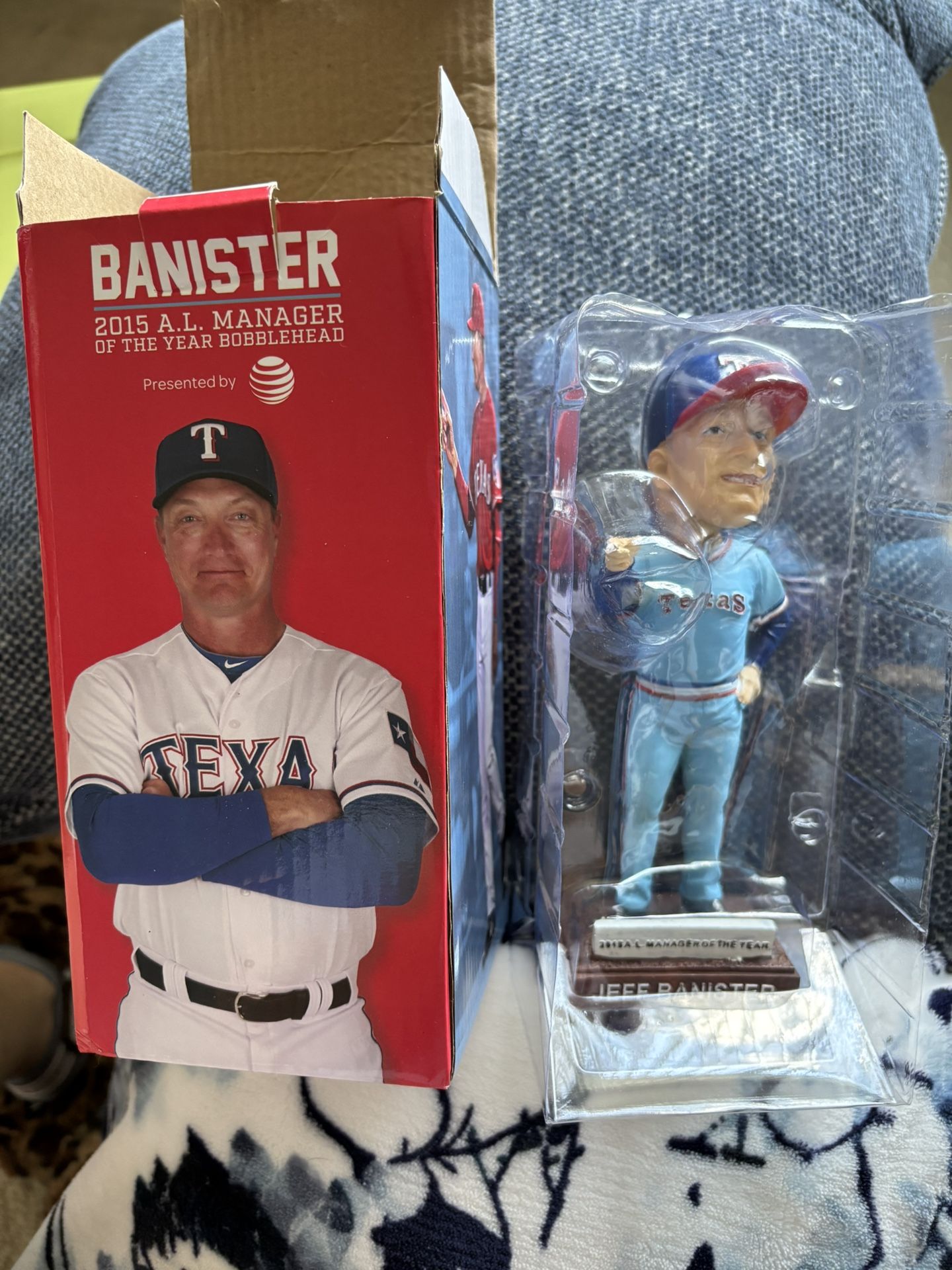 Texas Rangers Jeff Banister 2015 A.L. Manager Of The Year Bobblehead Bobble Head
