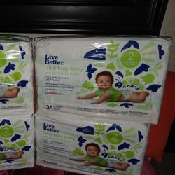 Live Better Diapers 36 Count Size 2 