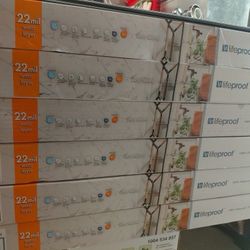 
The Lifeproof Brookfield Marble 22 MIL x 11.9 in. W x 23.8 in. L Click Lock Waterproof Vinyl Tile