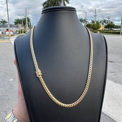 14k solid yellow gold 18 inches cuban chain 14KYG 30.8 grams 4,5mm