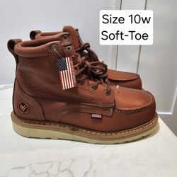 Hawx Soft Toe Work Boots Size 10
