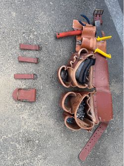Leather tool belt