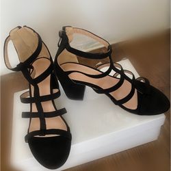 Shein - Chunky Heel Gladiator - Size 6 - Black