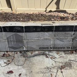 A Metal Shed Still In The Box