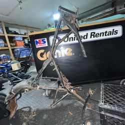 Scrap Metal From Old Motor Cycle Frame