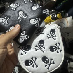 Golf Putter Skull Head Cover New 