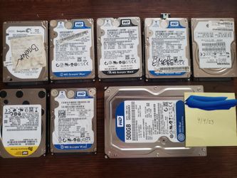 HDD Lot 250GB-500GB SMART Report available
