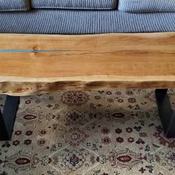 River Cherry Wood Bench/table