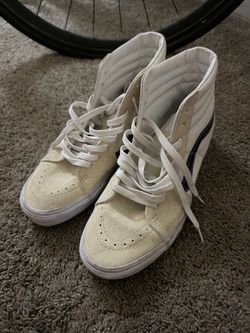 White Suede High-Top Sneakers