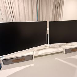 Asus Monitor Set With Double Monitor Arm