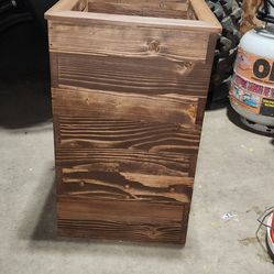 Wooden planter boxes