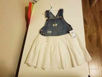 Oshkosh overall dress 3T brand new