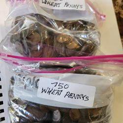 1,500 Wheat Penny's 
