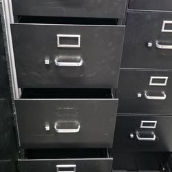 Hon Black (5) Drawer Filing Cabinents (5) Available