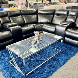 🚨Black Sofa Sectional Furniture On Sale Now $1599🚨