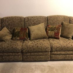 Reclining Sofa and Reclining Oversized Chair 