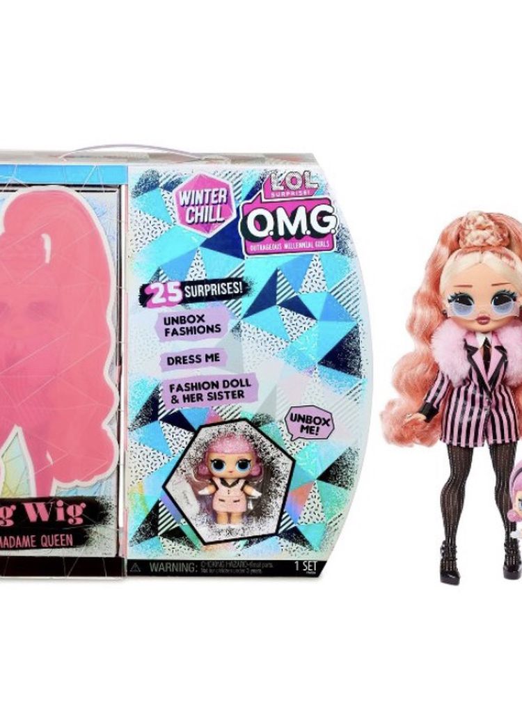 LOL Surprise O.M.G. Winter Chill Big Wig Fashion Doll & Madame Queen Doll