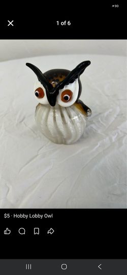 Murano owl figurine