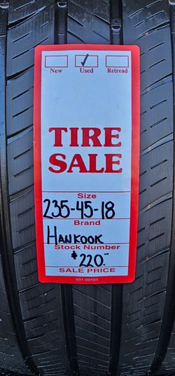 235/45/18 HANKOOK KINERGY GT $220.00 🔥