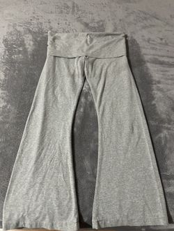 Pink Grey Flare Leggings 