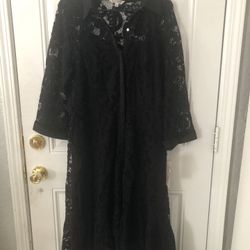 NWT NANETTE NANETTE LEPORE size 14 OPEN LACE CAP SLEEVE SCALLOPED DRESS BLACK