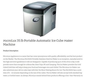 Tabletop Ice Maker, unopened box