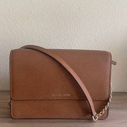 Daniela Large Saffiano Leather Crossbody Bag