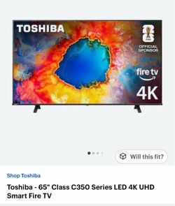 Toshiba 65" C350 Series 4K Smart Fire TV