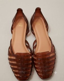Brand New Time and Tru brown Jelly sandals Size 8