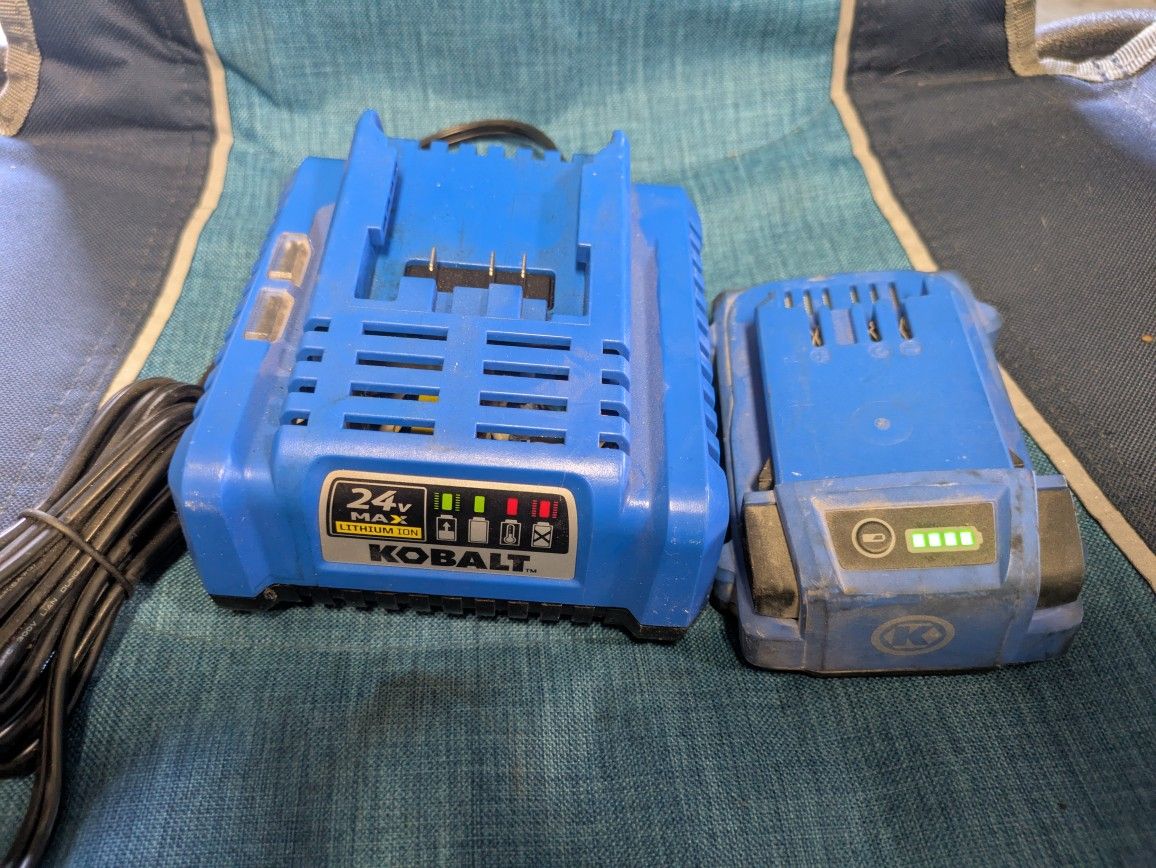 Kobalt Charger And Battery
