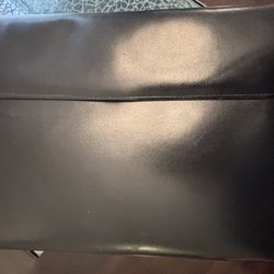 Black Leather Portfolio, Brand New, 15” 11”