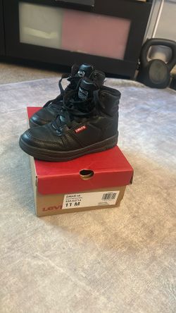 Levi - Black High top Little Boy Shoes Size 11