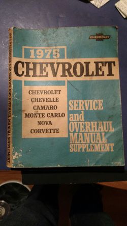 1975 Chevrolet Service Manual