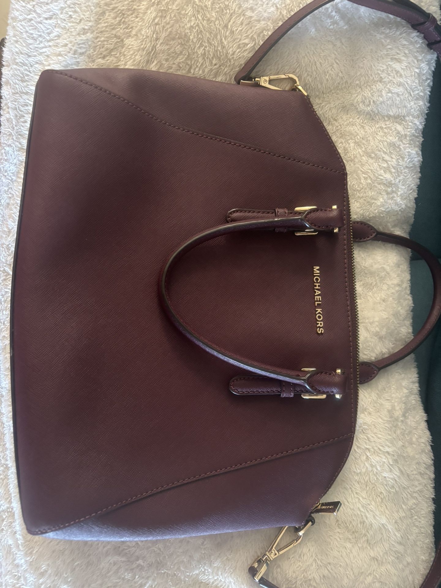 Maroon Michael Kors Purse. Estimated Retail 250