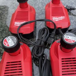 Milwaukee M4 Charger & Battery (four sets)