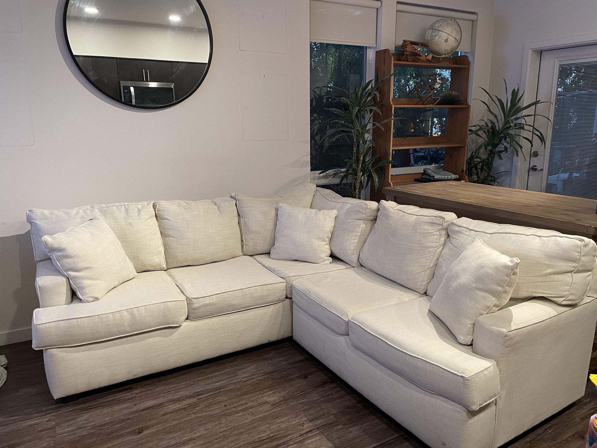 Pending Pickup - Free White Sectional