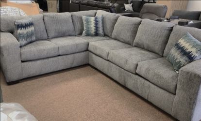Grey Oversized Sectional - Silverton