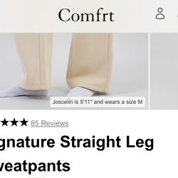 Comfrt Straight Leg Jogger Pants 