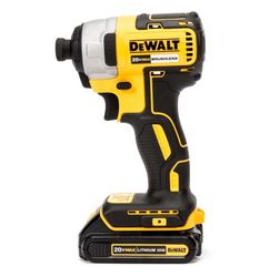 DCF787 20V MAX Brushless 1/4-in impact driver with battery