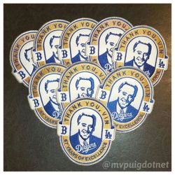 Vin Scully Custom Los Angeles Dodgers Patch