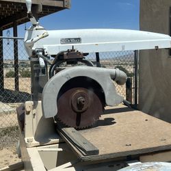 Vintage DeWalt Radial Arm Saw on Trailer