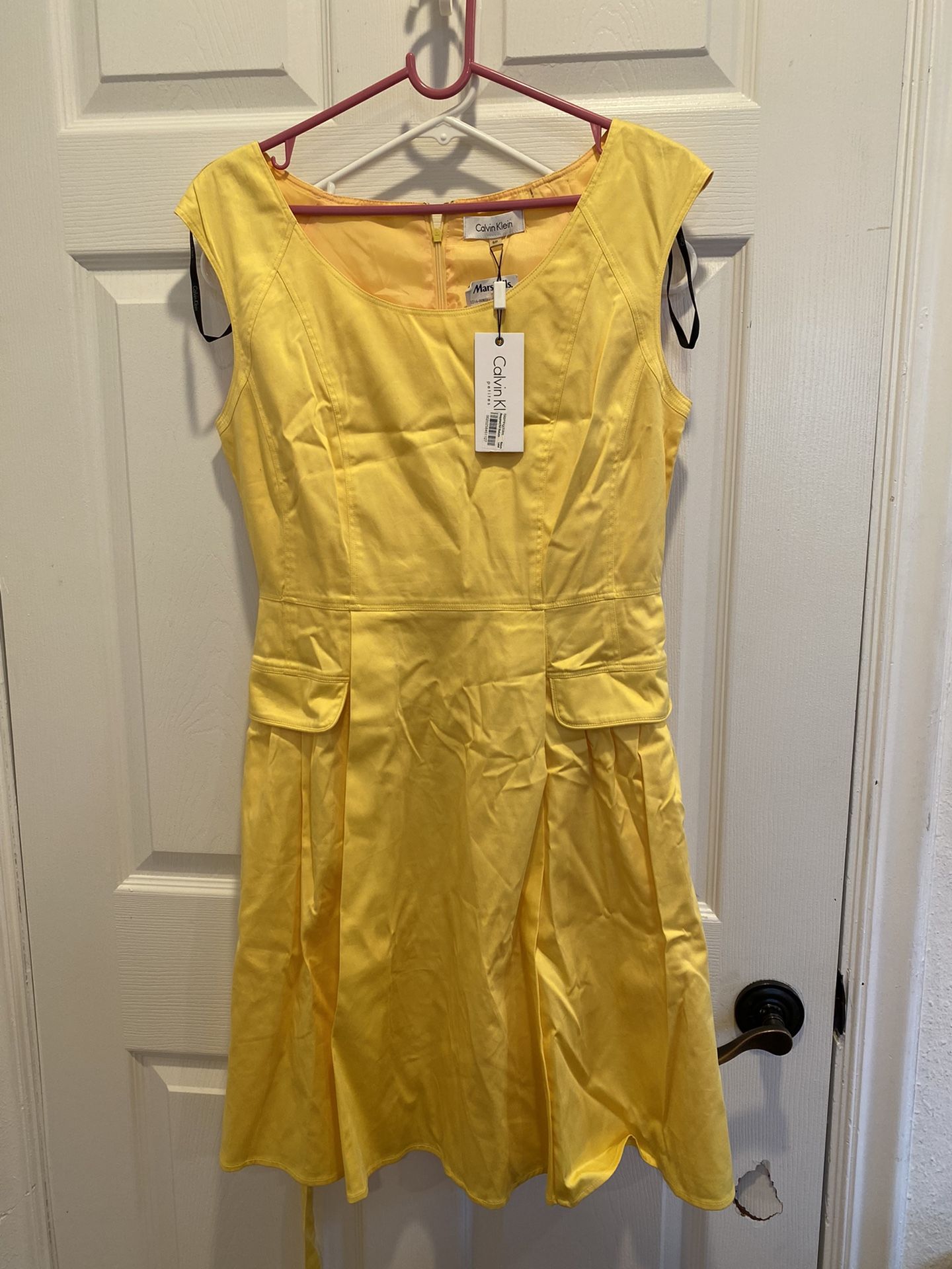 New Yellow Calvin Klein Dress