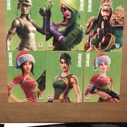 FORTNITE 6 CARD LIGHT GREEN LOT