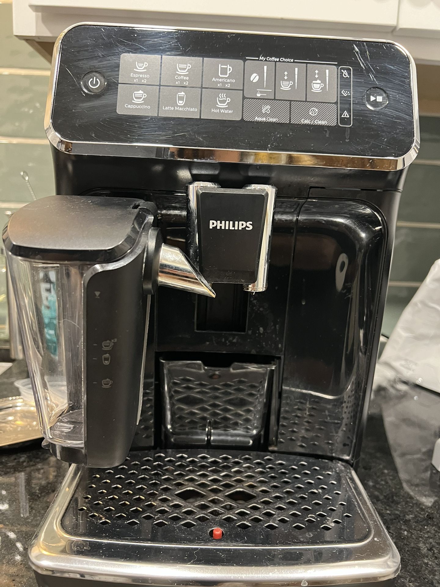 PHILIPS 3200 Series Fully Automatic Espresso Machine w/ LatteGo, Silver With An Extra Filter