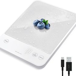 Etekcity Food Kitchen Scale, 22lb Digital Weight Scale Grams and Ounces Rechargeable Waterproof Tool for Weight Loss