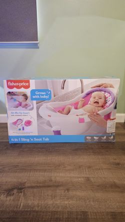 Fisher Price 4 In 1 Sling And Seat Tub Pink