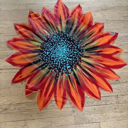 Santa Fe Sunset NWOT Hand Painted Table Art Centerpiece 