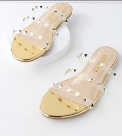 Clear Stud sandals