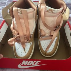 Jordan Women’s Air 1 Retro High Praline/White-sail Size 7 