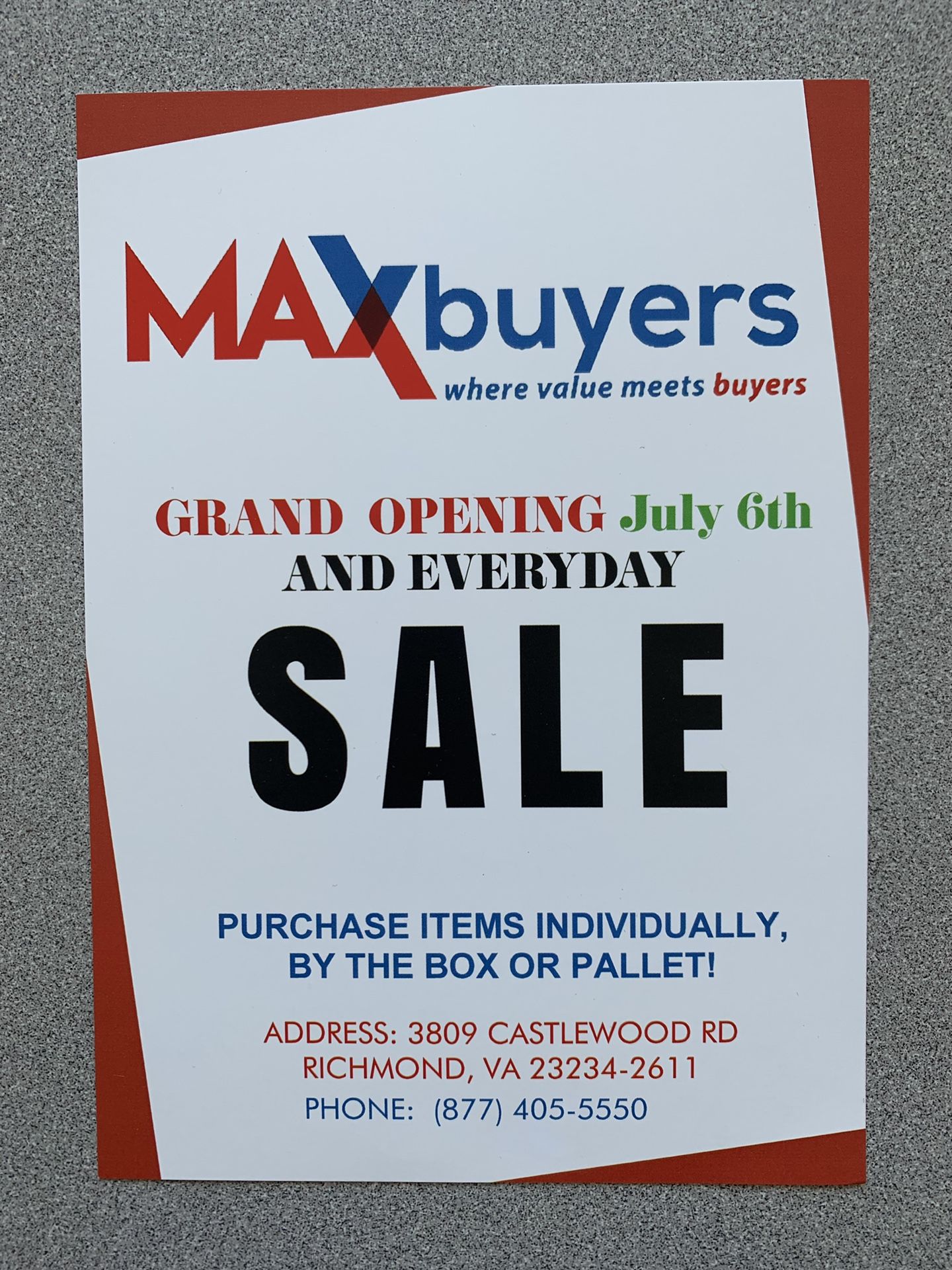 Grand Opening of MAXbuyers